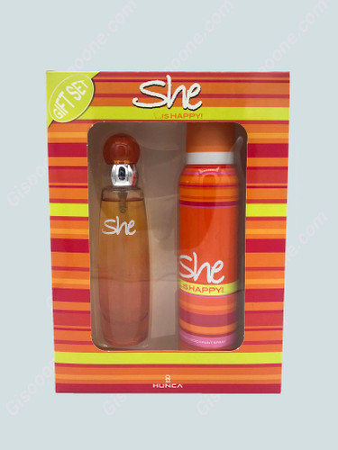 پک کادویی هپی زنانه دوتکه کارتنی (ادوتویلت+دئودورانت) شی