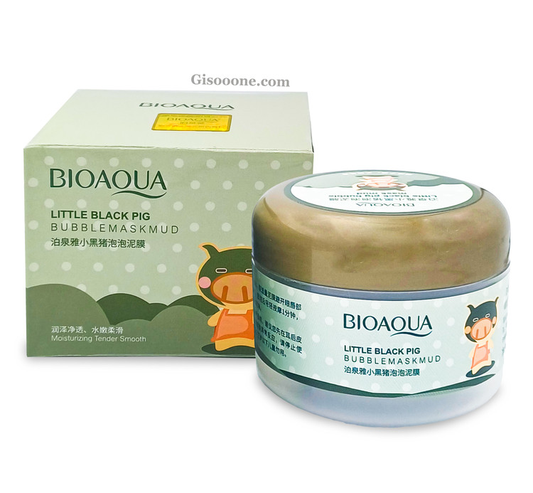 بیوآکوا ماسک صورت حبابی حاوی خاک رس و کربن فعال 100گرمی