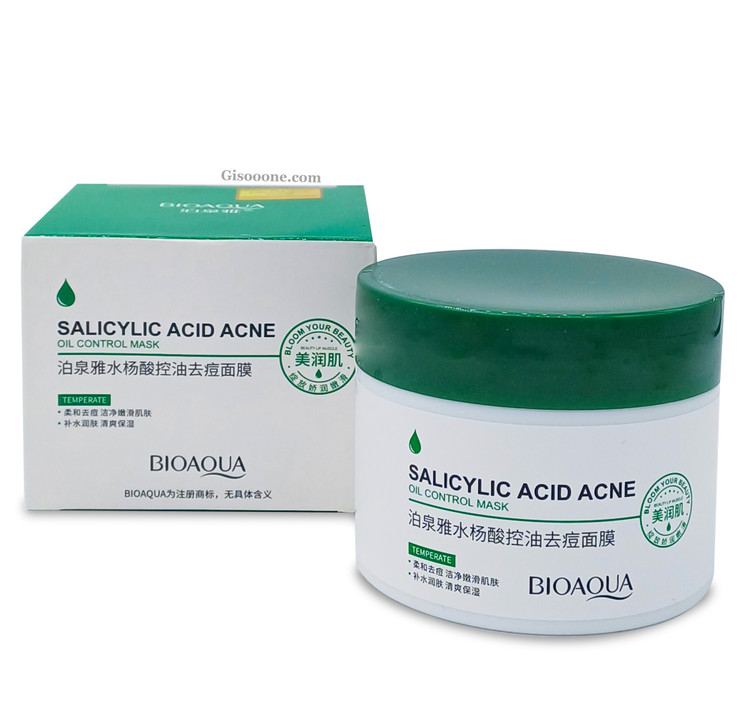 بیوآکوا ماسک کنترل چربی 120گرمی ضدآکنه سالیسیلیک اسید