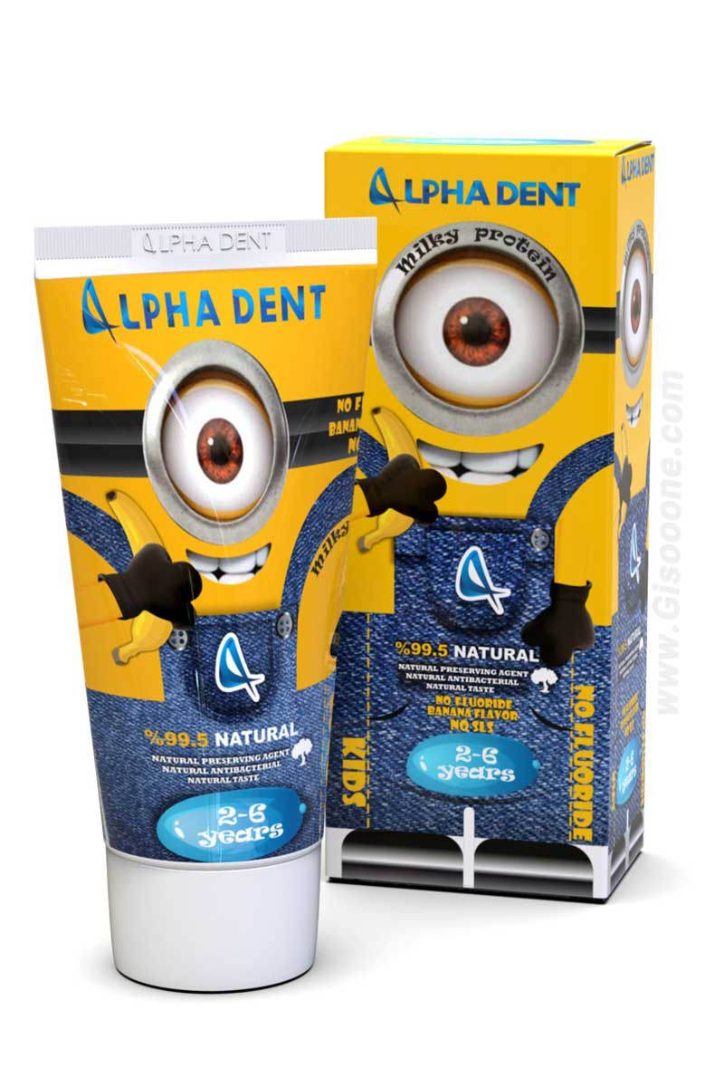 خمیردندان بدون فلوراید کودک آلفادنت